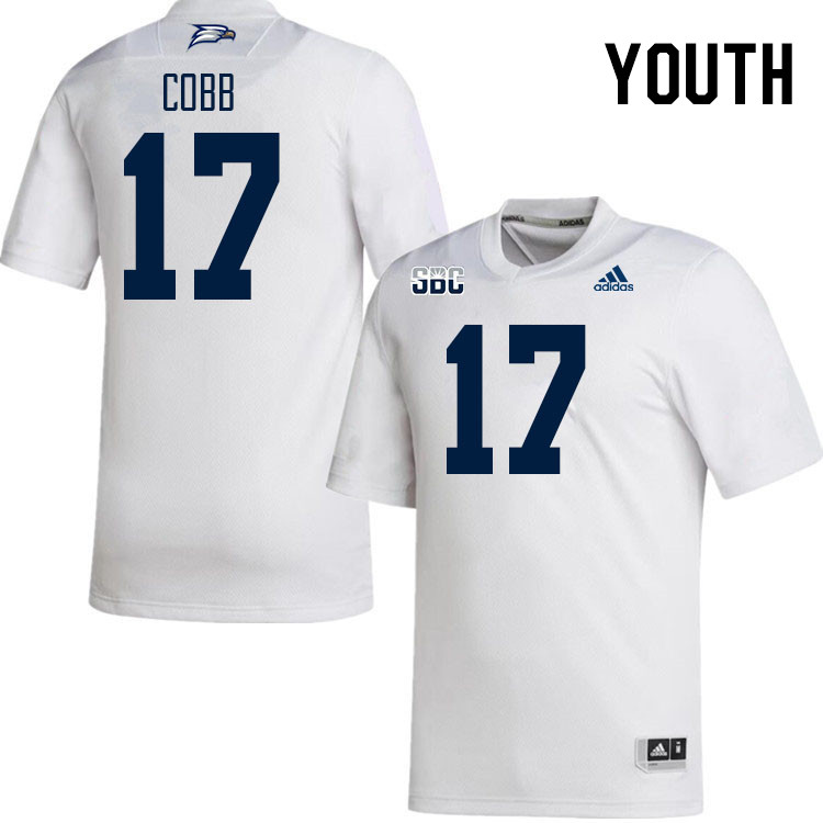 Youth #17 Dalen Cobb Georgia Southern Eagles College Football Jerseys Stitched Sale-White